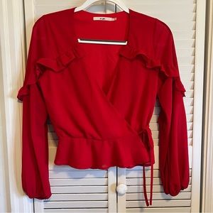 Francesca’s Miami Wrap-Around Tie Blouse